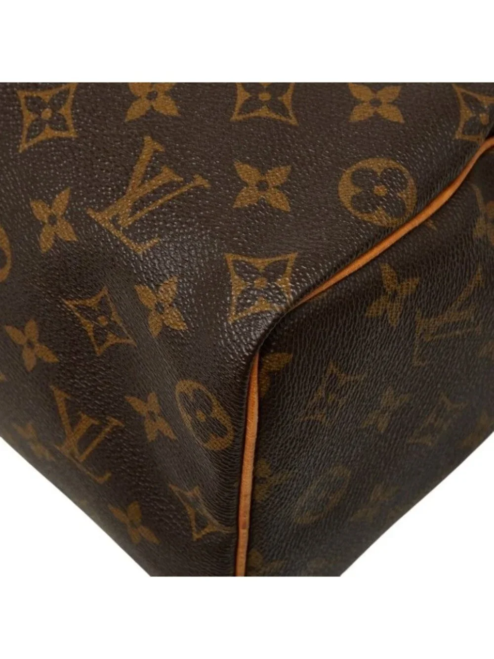 Louis Vuitton Monogram Speedy 25 Handbag Brown Leather